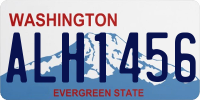 WA license plate ALH1456