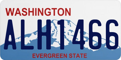 WA license plate ALH1466