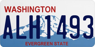 WA license plate ALH1493