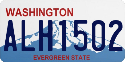 WA license plate ALH1502