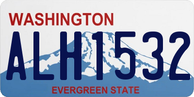 WA license plate ALH1532