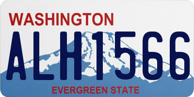 WA license plate ALH1566
