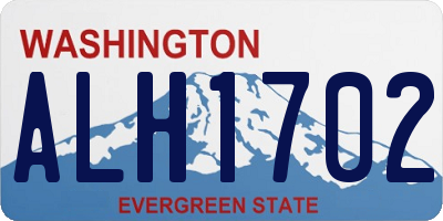 WA license plate ALH1702