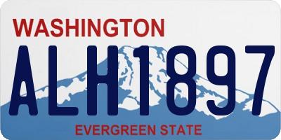 WA license plate ALH1897