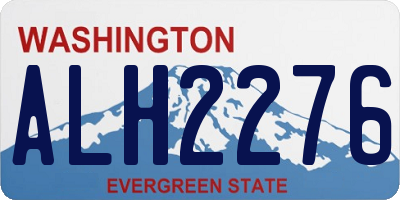 WA license plate ALH2276