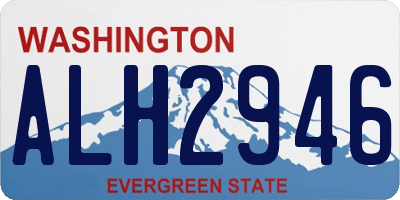 WA license plate ALH2946