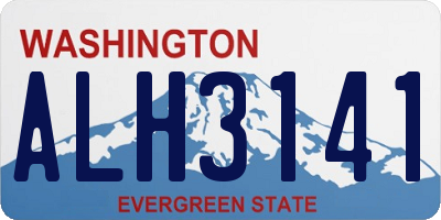 WA license plate ALH3141