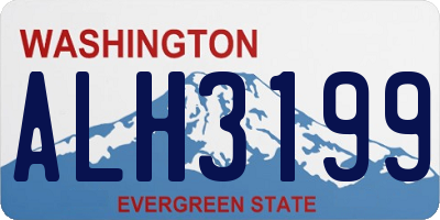 WA license plate ALH3199