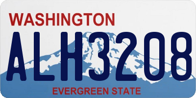 WA license plate ALH3208