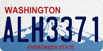 WA license plate ALH3371