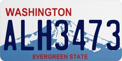 WA license plate ALH3473