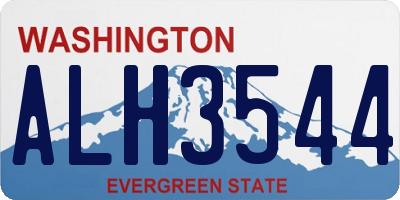 WA license plate ALH3544