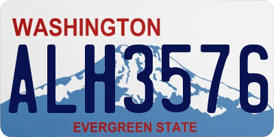 WA license plate ALH3576