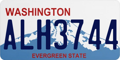 WA license plate ALH3744
