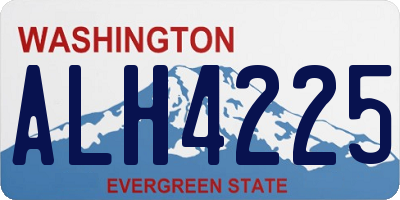 WA license plate ALH4225