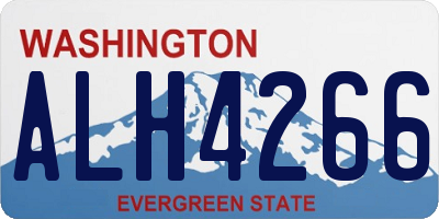 WA license plate ALH4266