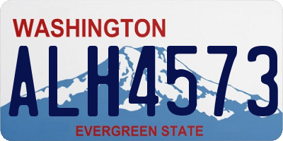 WA license plate ALH4573