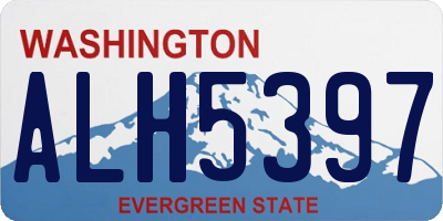 WA license plate ALH5397