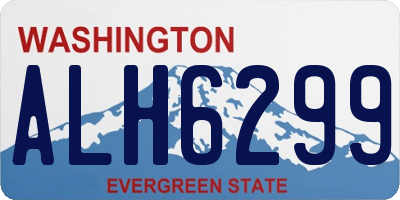 WA license plate ALH6299