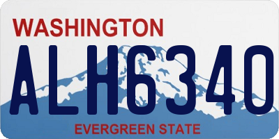 WA license plate ALH6340