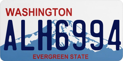 WA license plate ALH6994