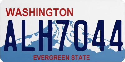 WA license plate ALH7044