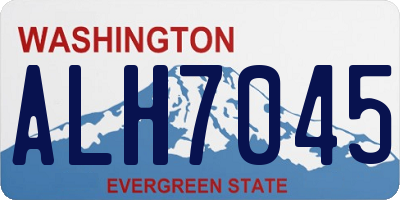 WA license plate ALH7045