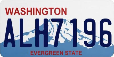 WA license plate ALH7196