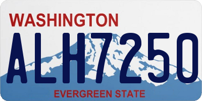 WA license plate ALH7250