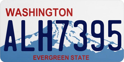 WA license plate ALH7395