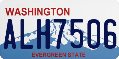 WA license plate ALH7506