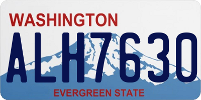 WA license plate ALH7630