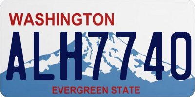 WA license plate ALH7740
