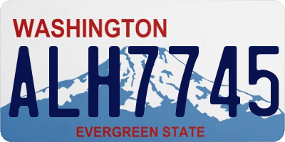 WA license plate ALH7745
