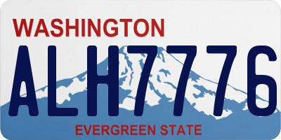WA license plate ALH7776
