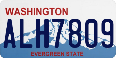 WA license plate ALH7809