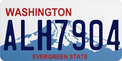 WA license plate ALH7904