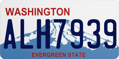 WA license plate ALH7939