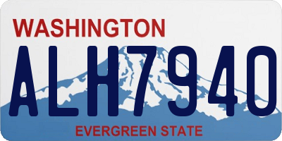 WA license plate ALH7940