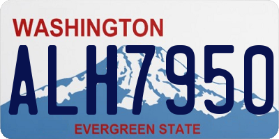 WA license plate ALH7950