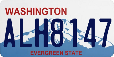 WA license plate ALH8147