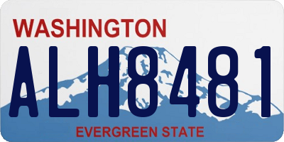 WA license plate ALH8481