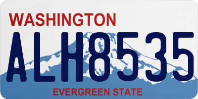 WA license plate ALH8535