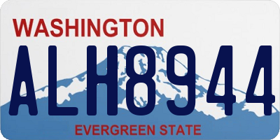 WA license plate ALH8944
