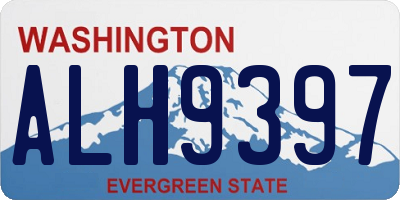 WA license plate ALH9397