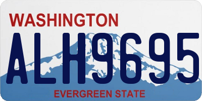 WA license plate ALH9695