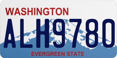 WA license plate ALH9780