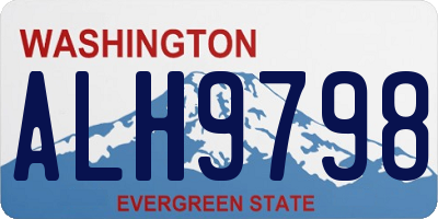 WA license plate ALH9798