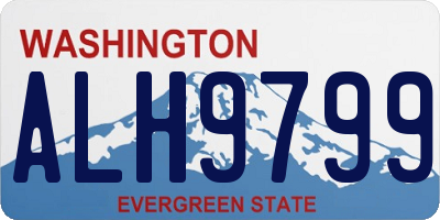WA license plate ALH9799