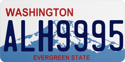 WA license plate ALH9995